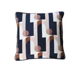 Geometric Cotton Pillow Cover John Lewis Arcade Design - thumbnail 1