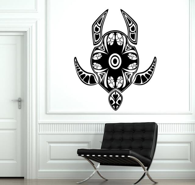 Wall Decal Animal Turtle Tortoise Tribal Mural Vinyl Sticker 1873 - image 1