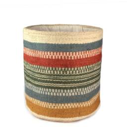 Hand-Crocheted Jute Flower Pot, Scandi Boho Basket Planter - thumbnail 2