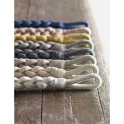 2x Helston Braided Rope Tieback - 8 Colours 840mm Embrace Pair - thumbnail 2