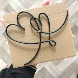 Wire Duo Hearts - Words Home Decor Valentines Gifts Wall Shelf - thumbnail 2