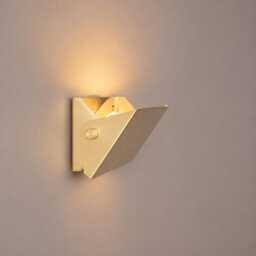 Handmade Solid Brass Charlotte Wall Sconce, Modern Minimalist Geometric Lamp, Adjustable Industrial Light Fixture - thumbnail 2