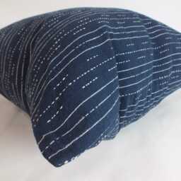 Dark Blue Pillow Case Striped Pillow Decorative Cushion Cover Throw Pillows Home Decor Beanbags - thumbnail 4