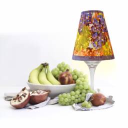 Lampshade For Wine Glass Sparkling Grapes
