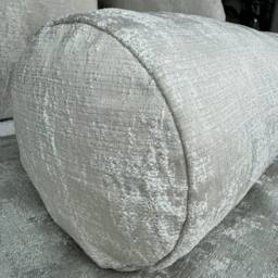 "Champagne Bed Cushion, Accent Modern Decorative Pillow Sofa Bed, Champagne Textured Fabric, Luxury Curico Bolster 16""x6" - thumbnail 3