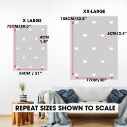 Cat Face Wall Decor Stencil Kids Room Nursery Painting Pattern - thumbnail 3