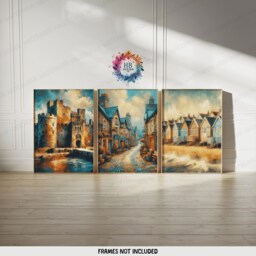 North Wales Poster Prints - Set Of 3 Posters - Wall Art Decor Travel Conwy Bedroom Print Artwork Gift Living Room Gifts - thumbnail 2