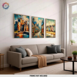 North Wales Poster Prints - Set Of 3 Posters - Wall Art Decor Travel Conwy Bedroom Print Artwork Gift Living Room Gifts - thumbnail 1