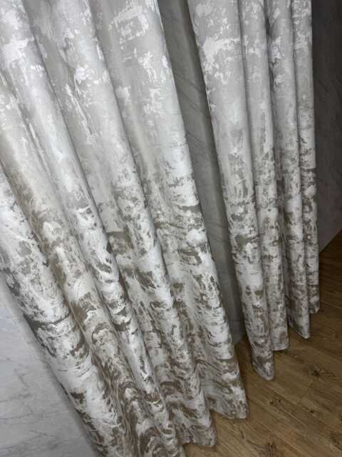 Luxury Bespoke Lined Eyelet Curtains - For Bedroom & Living Room Custom Made, Woldwide Shipping Teserre Champagne Clarke And - image 1
