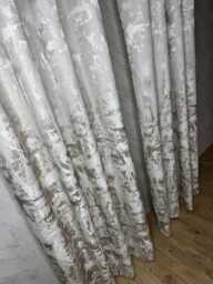 Luxury Bespoke Lined Eyelet Curtains - For Bedroom & Living Room Custom Made, Woldwide Shipping Teserre Champagne Clarke And