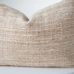 Brown Tribal Hemp Hand Woven Natural Dye Color Pillow Cover - thumbnail 2