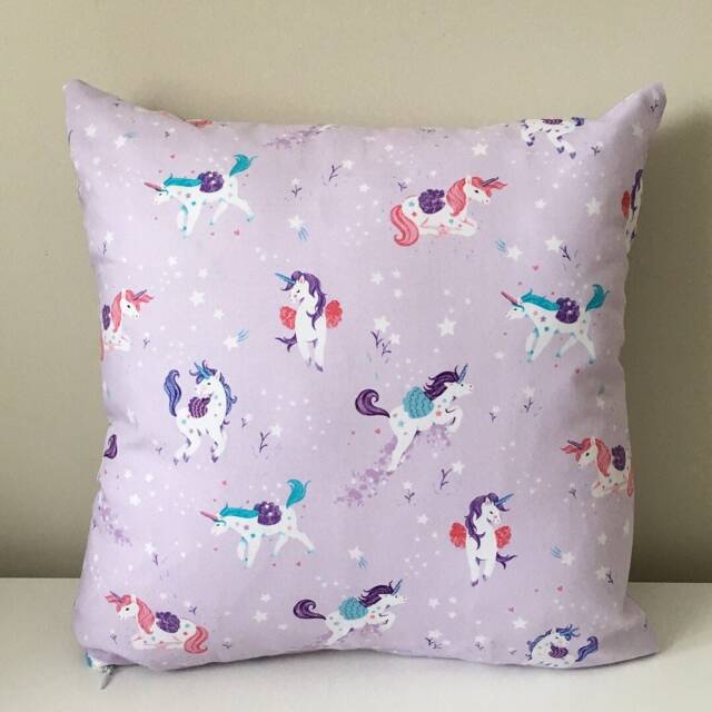 Handmade Unicorn Princess Cushions & Blanket Nursery Set - A Cute Easter Gift - image 1