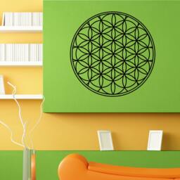 Mandala Flower Of Life Pattern Ornament Wall Sticker Vinyl Mural Decal Home House Apartment Art Decor Free Shipping L106 - thumbnail 1