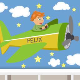 "Wall Sticker ""Airplane Boy" - thumbnail 4