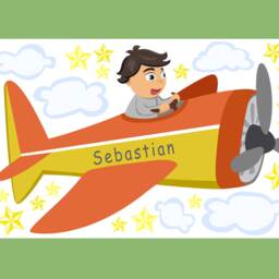 "Wall Sticker ""Airplane Boy" - thumbnail 2
