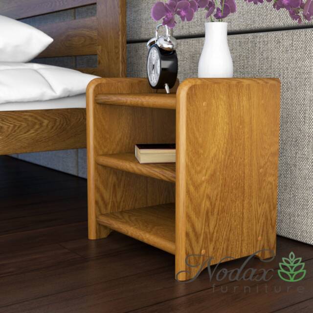 Nodax Bedside Cabinet B5 - 3-Shelf Wooden Unit - image 1