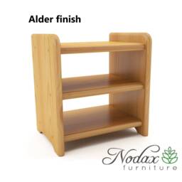 Nodax Bedside Cabinet B5 - 3-Shelf Wooden Unit - thumbnail 3