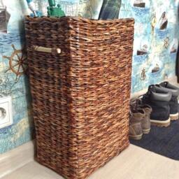 Umbrella Stand Wicker Basket, Hallway Large Tall Storage Bin, Deep Entryway Organizer, Closet Storage Basket - thumbnail 2