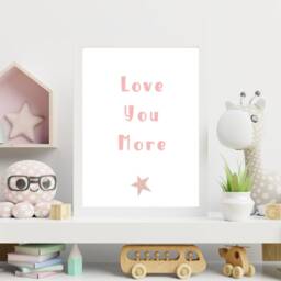 Girls Pink Bedroom Wall Art, Be Kind Print, Rainbow Quotes, Nursery Prints, Inspirational Dusky Pictures - thumbnail 2