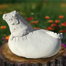 Concrete Lizard Statue Cement Reptile Figurine Stone Sculpture Outdoor Animal Front Door Ornament Garden & Home Decor - thumbnail 1