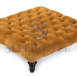 77 cm X Chesterfield Footstool - Coffee Table Available in Various Colors & Fabrics - thumbnail 3