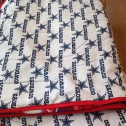 Handmade Dallas Cowboys/ Texas Rangers Blanket - thumbnail 2