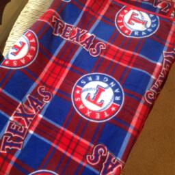 Handmade Dallas Cowboys/ Texas Rangers Blanket - thumbnail 3