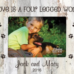 Personalized Pet Love Photo Frame - Engraved Picture Gift Portrait Lover Gits Birthday Holiday - thumbnail 2