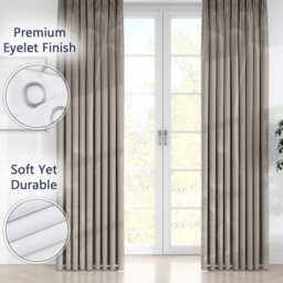 Grey Dandelion Eyelet Blackout Curtains Elegant Flower Window Drapes Botanical Floral Curtain Panels Thermal Darkening - thumbnail 4