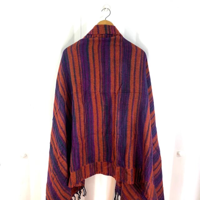 Copper Purple Cosy Blanket 4 Parties Festivals & Snuggling. A Lovely Soft Touch, Very Warm, Nice & Lightweight Shawl Scarf Throw - image 1