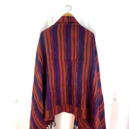 Copper Purple Cosy Blanket 4 Parties Festivals & Snuggling. A Lovely Soft Touch, Very Warm, Nice & Lightweight Shawl Scarf Throw - thumbnail 1