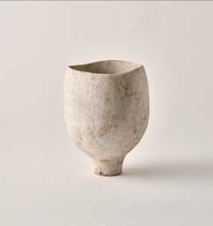 Modern Ceramic Vessel Handbuilt Stoneware Wabi-Sabi Sculptural Vase - thumbnail 1