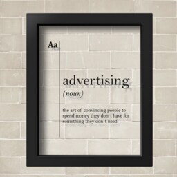 Transparent Advertising Definition Print Marketing Office Wall Art Boss Gift Adv Poster Agency Scandinavian Decor Dictionary - thumbnail 2