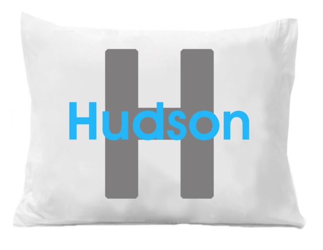 Personalized Monogram Pillowcase - Super Soft Microfiber, Kids Bedding - image 1