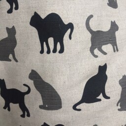 Black Cat Linen Bean Bag Chair Cover With Insert Lover Gift - No Filling - thumbnail 3