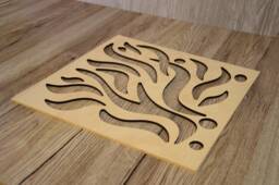 Flame Style Wooden Handmade Room Division, Wall Decoration Panel, Decor, Decal, Art, Home Bedroom Decor - thumbnail 1