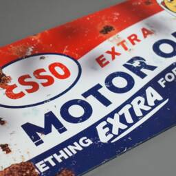 Esso Motor Oil Vintage Sign - thumbnail 2