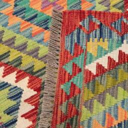 Classic Kilim Runner, Handmade Artisan Afghan Turkish Scandinavian Navajo Bohemian Wool Runner Rug 205x80 cm - thumbnail 3