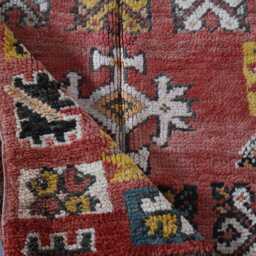 "Vintage Turkish Kilim Rug 6'11"" X 3'11" - thumbnail 3