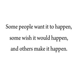 Vwaq Some People Want It To Happen Wish Would & Others Make It Inspirational Quotes Basketball Sports Wall Stickers - thumbnail 2
