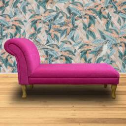 Handmade Pink Armless Chaise Longue - thumbnail 3