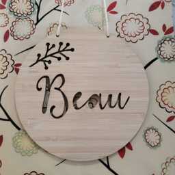 Personalised Wooden Wall/Door Hanging-Wall Hanging-Wall Art-Wooden Sign-Custom Name-Kids Gift-Baby Gift-Lasercut - thumbnail 3
