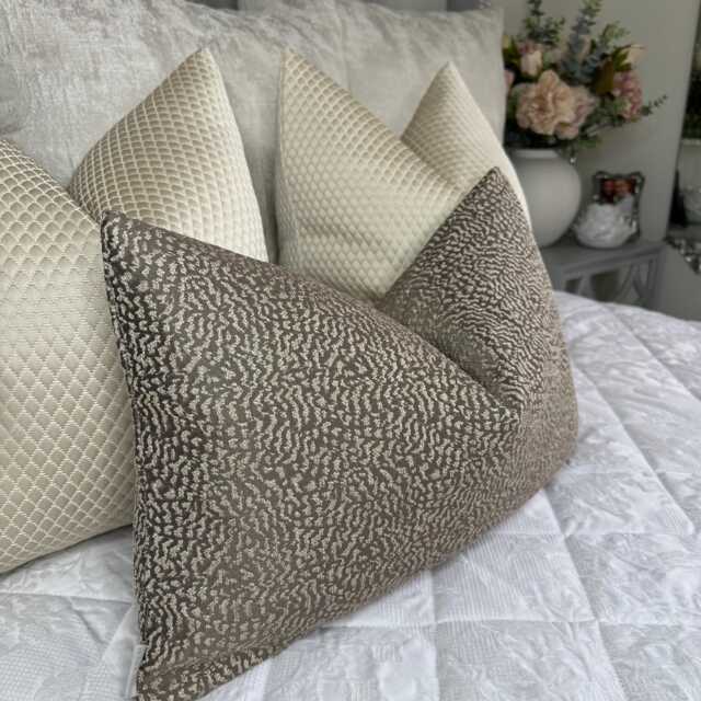 Bronze Gold Shimmer Scatter Cushion Cover 12x20 - Luxury Pillow Case, Textured Ontario Mole Fabric - image 1