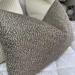 Bronze Gold Shimmer Scatter Cushion Cover 12x20 - Luxury Pillow Case, Textured Ontario Mole Fabric - thumbnail 2