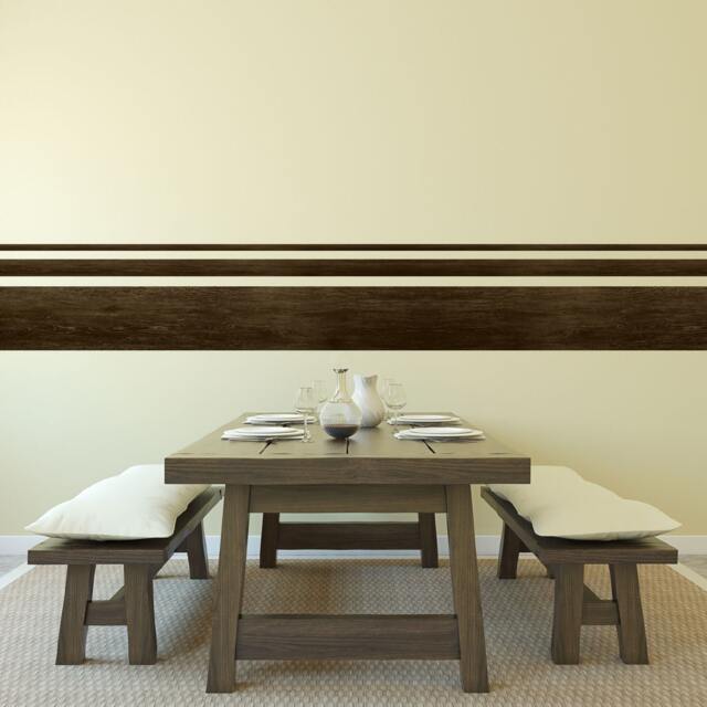 Wood Stripe Wall Decals - Multiple Colors & Sizes - image 1