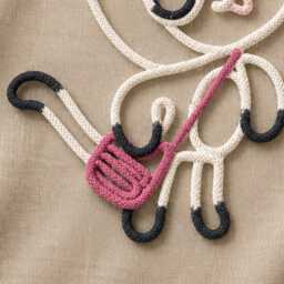 Gabby's Dollhouse, Pandy Paws Wire Wall Hanging. Customised Bedroom Or Nursery Decor - thumbnail 3
