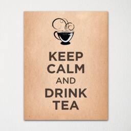 Keep Calm & Drink Tea - Fine Art Print Choice Of Color Purchase 3 Receive 1 Free - thumbnail 3