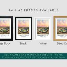 Green Bay Lambeau Field Art Print & Frames - Gift Decor Impressionist Painting Packers Stadium Frame Poster For Him Dad Drawing - thumbnail 3