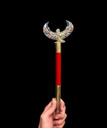 Ebony & Brass Was Sceptre Ancient Egyptian Osiris Staff