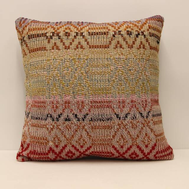 20x20 in 50x50 cm Turkish Textile Pillow Home Cushion Decorative Boho Cover Accent, Pillows, Rustic, Interior Chair Navajo 4Ef-237 - image 1